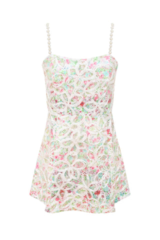 Cotton Lace Trim Summer Dress