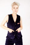 Adrian Schachter Floral Embroidered Suit Waistcoat