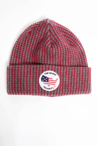 I.S.M. 'American Flag' Red Cashmere Beanie