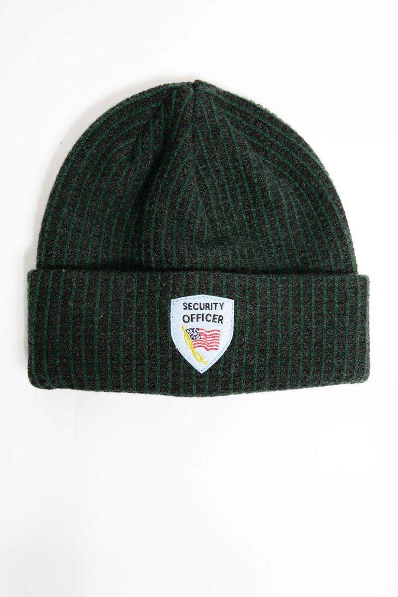 I.S.M. 'Security Officer' Green Cashmere Beanie