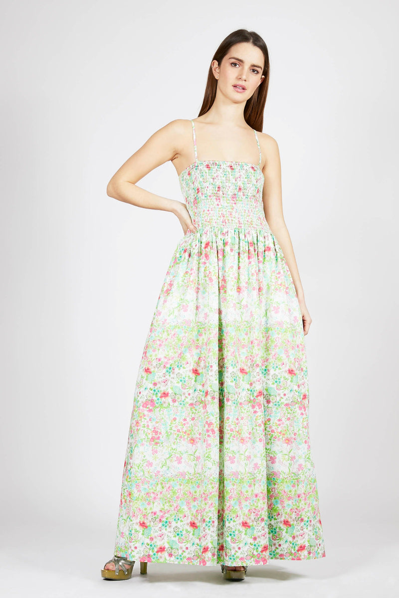 Floral Smocked Maxi Dress