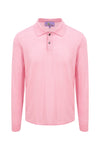 Unisex Pink Cashmere Polo Shirt-S-Pink