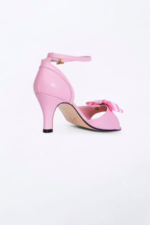 Pink Dancing Heels with Double Pin