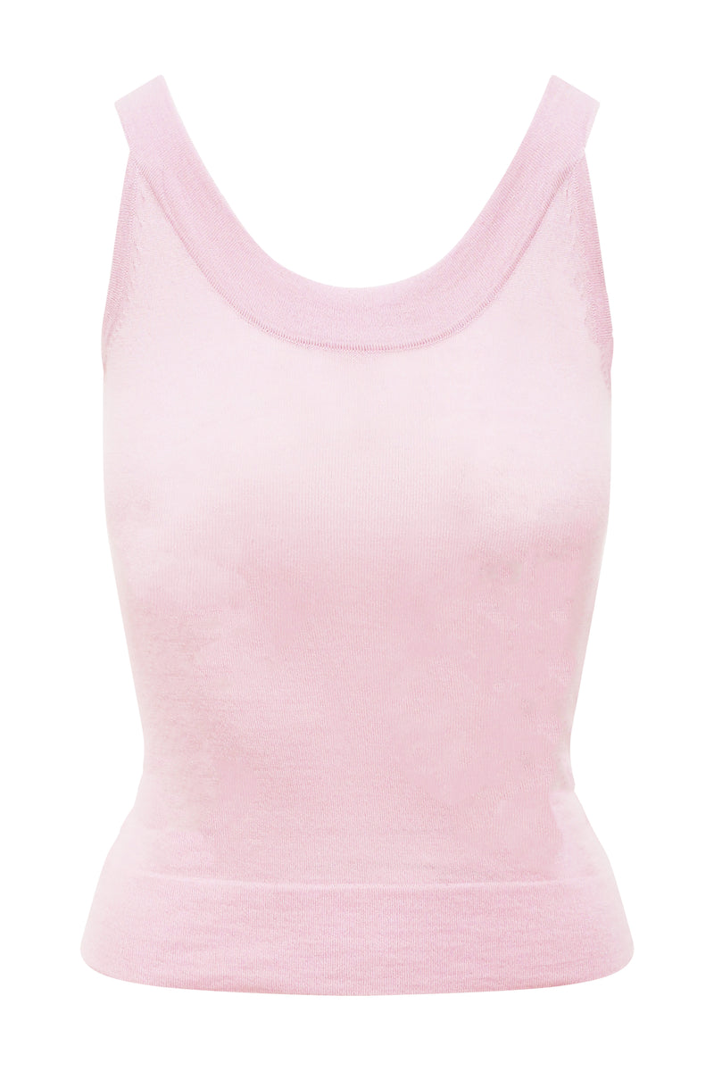 Pink Cashmere Tank Top