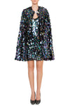 Ilona Rich Embellished Sequin Metallic Iridescent Dress