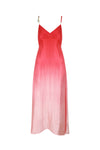 Silk Bead Maxi Dress Pink