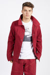 Adrian Unisex Deep Red Denim Jacket