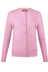 Lace Knit Cashmere Pink Cardigan