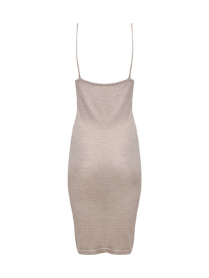 Tan 100% Cashmere Bodycon Dress