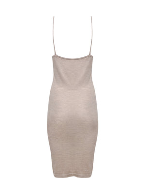 Tan 100% Cashmere Bodycon Dress