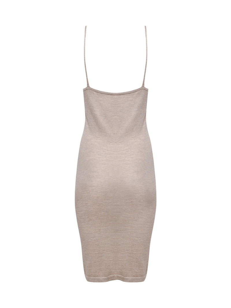 Tan 100% Cashmere Bodycon Dress Tan 100% Cashmere Bodycon Dress