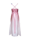Silk Bead Maxi Dress Light Pink