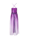 Silk Bead Maxi Dress Lilac