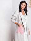 Star Print Cashmere Belted Cardigan