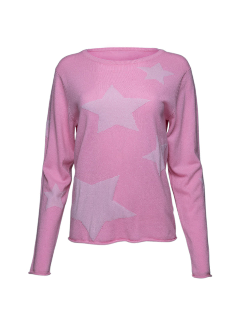 STAR JOYANNE PINK cashmere jumper
