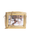 The Ballet Class Framed Gold Leather Bag