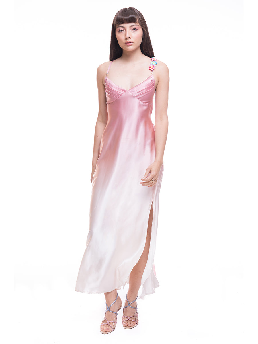 パーティードレス Orla Silk Dress in Pink Sakura Princess/Ball Gown Sweetheart Lightpink Wedding dress