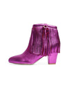 Ilona Rich Purple Geometrical Sequin Wide Leg Trousers