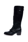 Black Bow Detail Sheepskin Winter Boots