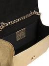 Gold Fringe Leather Bag