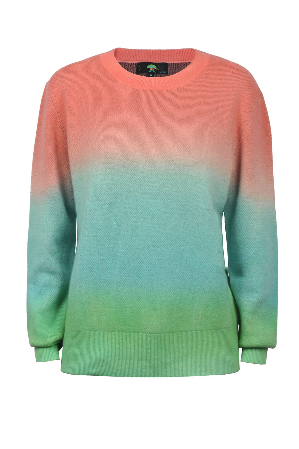Cashmere Ombre Crewneck Think Sweater